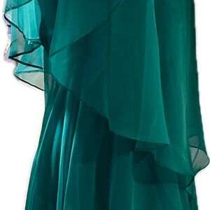 Turquoise evening dress